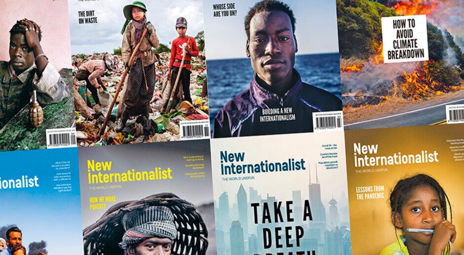 An array of magazine covers